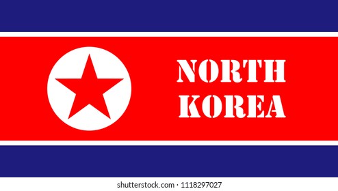 north corea national flag 