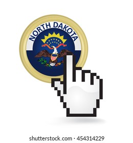 North Dakota Button Click