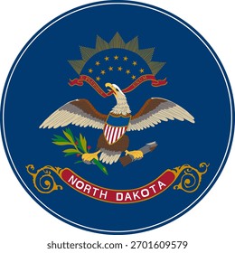 Bandeira Círculo de Dakota do Norte, Ícone da Bandeira de Dakota do Norte