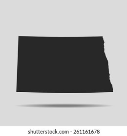 North Dakota map