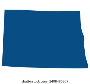 North Dakota map. Map of North Dakota. USA map	