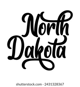 North Dakota typography design vector, usa state shirt design vector. North Dakota Jersey design vector, T-shirt design for usa