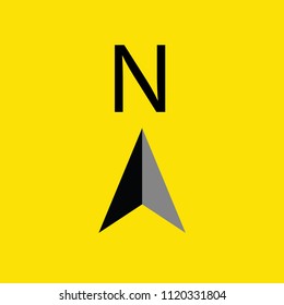 North direction compass icon