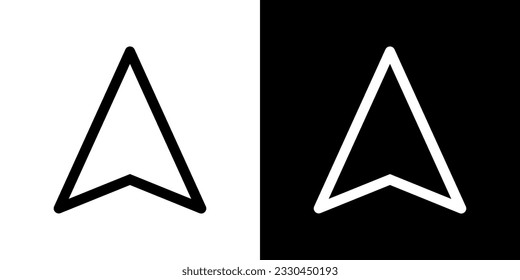 North direction. Compass vector arrow. Set of isolated icon arrow. North vector graphic illustration.