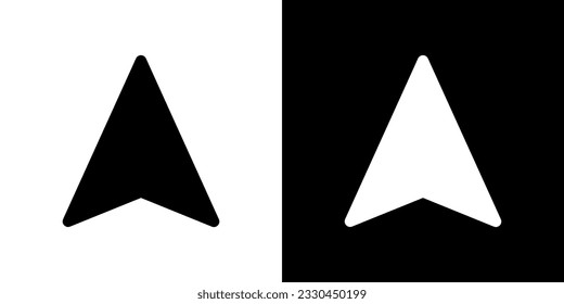 North direction. Compass vector arrow. Set of isolated icon arrow. North vector graphic illustration.