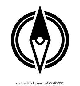 North direction symbol for map. North sign.	