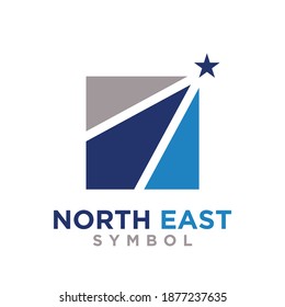 North East Arrow Path Direction, Ways to Success in This World logo design