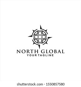 North Global Logo template Design Concept