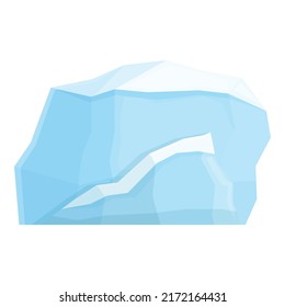 North ice icon cartoon vector. Arctic glacier. Sea polar