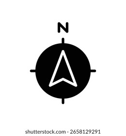 North icon logo sign set vector outline