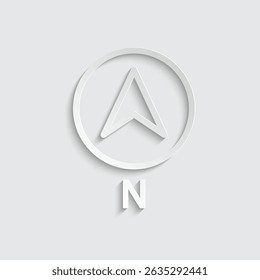 north icon vector compass  symbol illustration logo