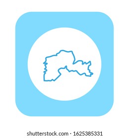 North Kazakhstan region map, country of Kazakhstan