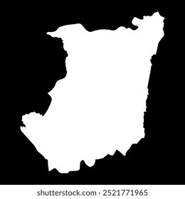 Provinz Nord-Kivu, Verwaltungsbezirk der Demokratischen Republik Kongo. Vektorgrafik.