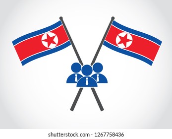 North Korea Emblem Businessman