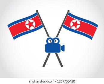 North Korea Emblem Video Camera