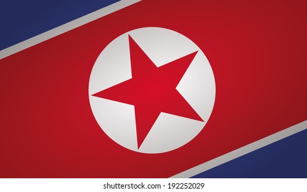 north korea flag