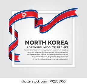 North Korea flag background