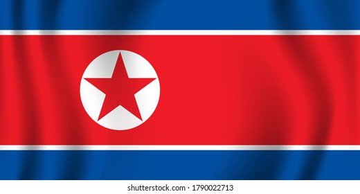 North Korea flag image vector. EPS.file.