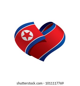 North Korea flag, vector illustration