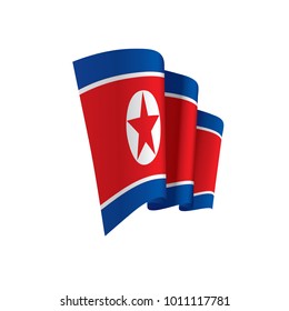 North Korea flag, vector illustration