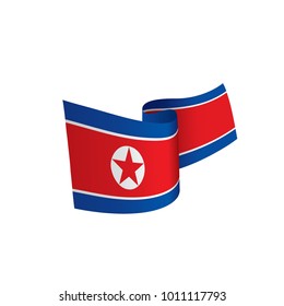 North Korea flag, vector illustration