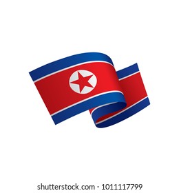 North Korea flag, vector illustration