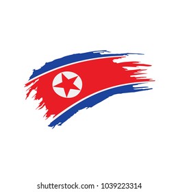 North Korea flag, vector illustration