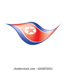 North Korea flag, vector illustration