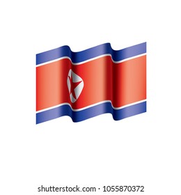 North Korea flag, vector illustration