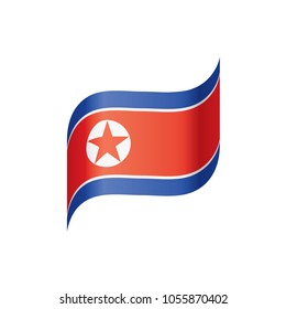 North Korea flag, vector illustration