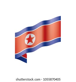 North Korea flag, vector illustration