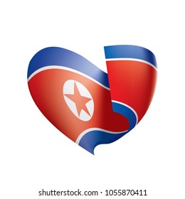 North Korea flag, vector illustration