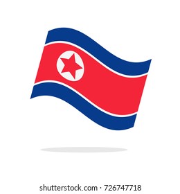 North Korea Flag vector illustration