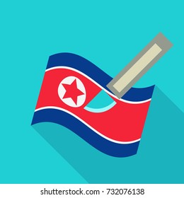 North Korea Flag vector illustration