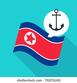 North Korea Flag vector illustration