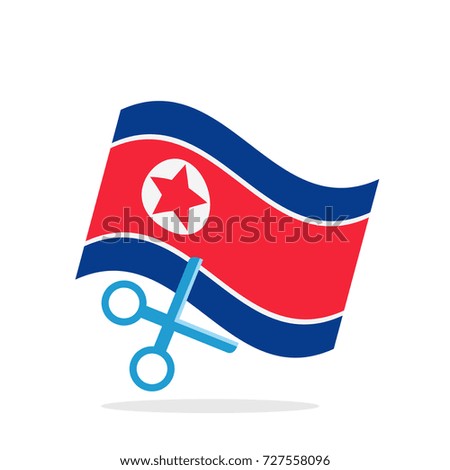 North Korea Flag vector illustration