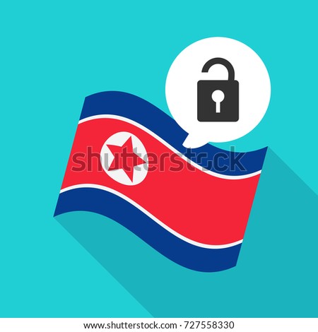 North Korea Flag vector illustration