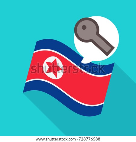 North Korea Flag vector illustration