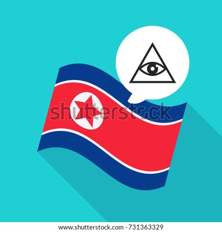 North Korea Flag vector illustration