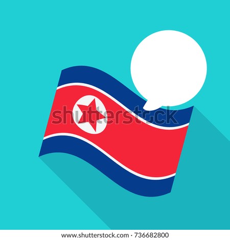 North Korea Flag vector illustration