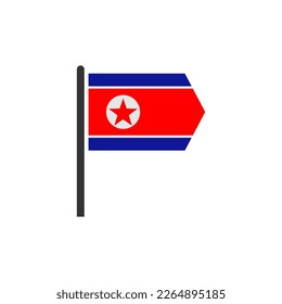 North Korea flags icon set, North Korea independence day icon set sign vector symbol