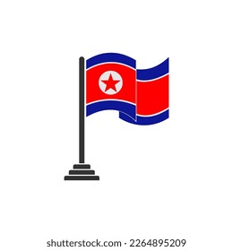North Korea flags icon set, North Korea independence day icon set sign vector symbol