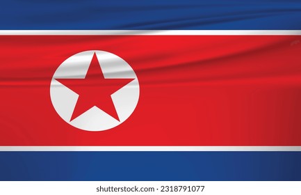 North korea independence movement day greeting card, banner with template text vector illustration.