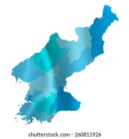 North Korea map countries