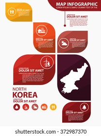 north korea map infographic