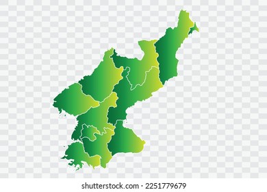 North Korea Map yellowish green Color Background quality files png