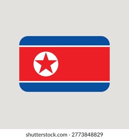 North Korea National Flag Background