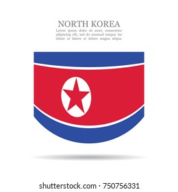 North Korea national flag vector icon