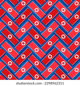 north korea pattern. motif background. vector illustration