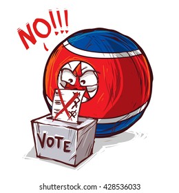 north korea voting no